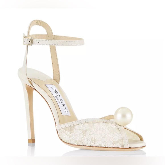 Jimmy Choo
Sacora 100 Faux Pearl Lace Sandals - Picture 4 of 16